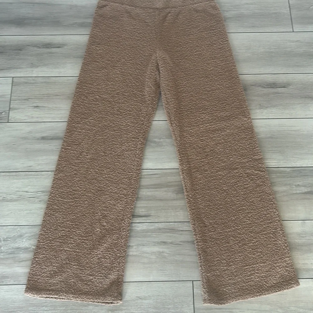 Steve Madden size medium fuzzy teddy bear lounge pants wide leg
